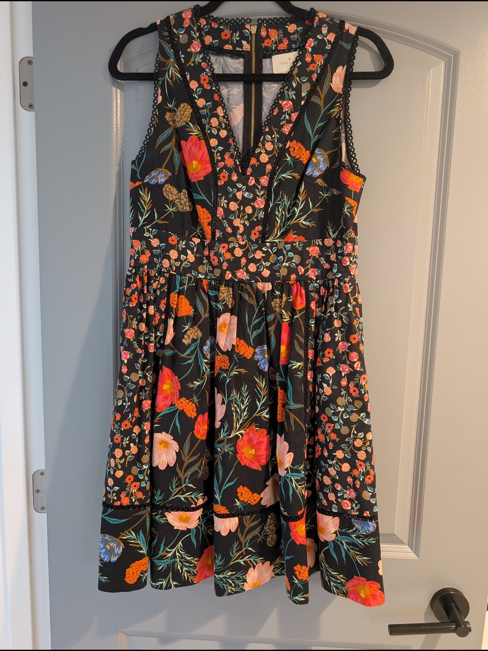Kate Spade Cotton Floral Sundress | Size 8